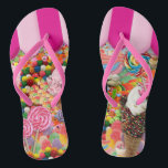Candy Super Sweet Ice Cream Funny Flip Flops<br><div class="desc">Candy 16 . Geburtstag Ice Cream lustige Flip Flops.</div>