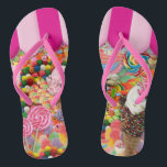 Candy Super Sweet Ice Creme Funny Flip Flops<br><div class="desc">Candy 16 . Geburtstag Ice Cream lustige Flip Flops.</div>