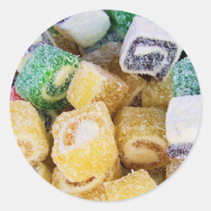 Candy Süßigkeiten Dessert Peace Liebe Party Destin Runder Aufkleber