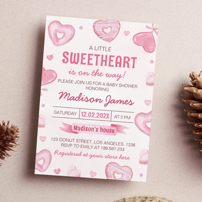 Candy Sweet Celebration Baby Dusche Einladung (Von Creator hochgeladen)