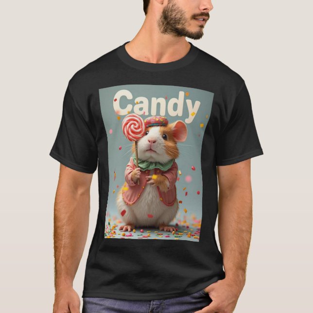 Candy – Sweet Clown Guinea Pig Halloween Tee (Vorderseite)