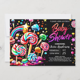 Candy Sweet Wonderland Baby Dusche Einladung