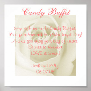 Candy Table Gedicht Poster