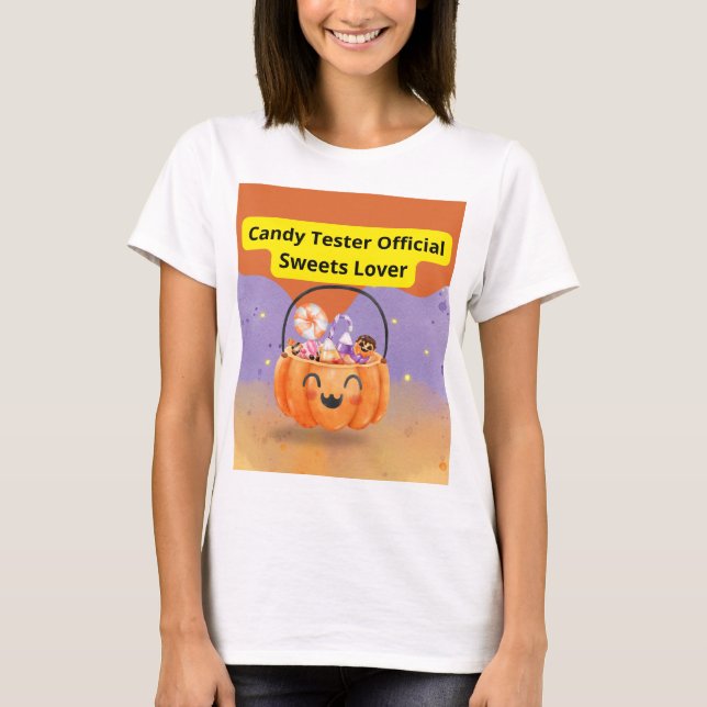 Candy Tester Official Sweets Lover T-Shirt (Vorderseite)