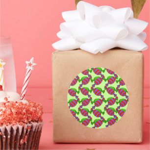 Candy Tree - Maßgeschneidert Runder Aufkleber