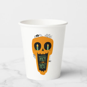 Candy Trick oder Treat Funny Pumpkin Halloween Jun Pappbecher