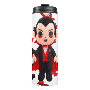 Candy und Dracula Niedlich Spooky Halloween Thermosbecher