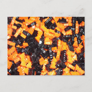 Candy Vampire Bats Black & Orange Postkarte