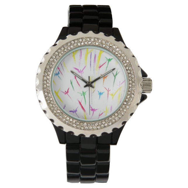 Candy Waters Autisst Artist Armbanduhr (Vorderseite)
