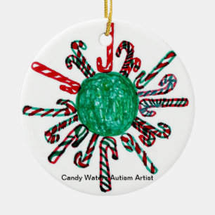 Candy Waters Autisst Artist Keramik Ornament