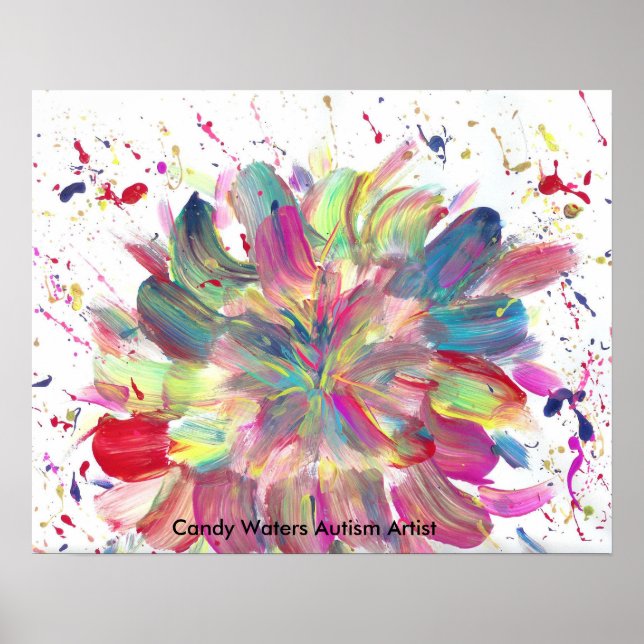 Candy Waters Autisst Artist Poster (Vorne)