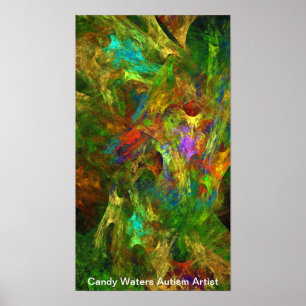 Candy Waters Autisst Artist Poster