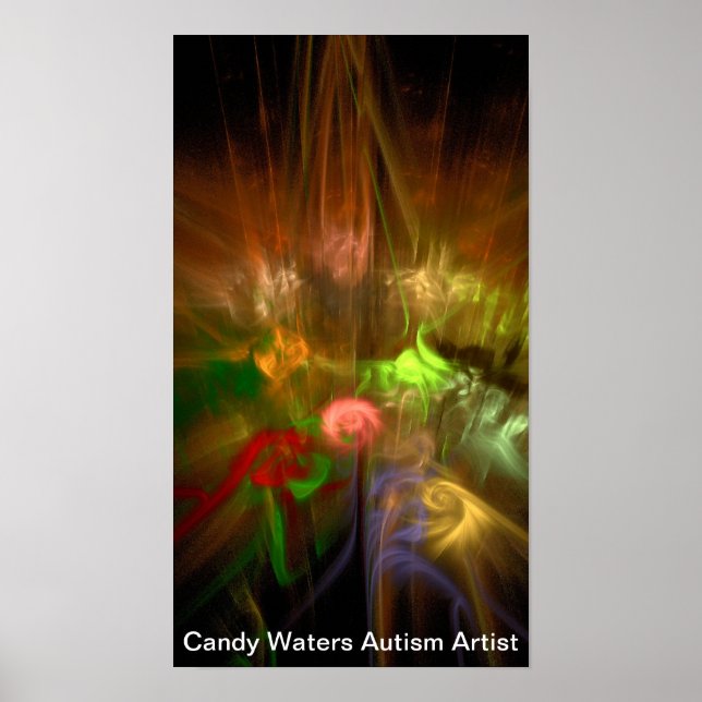 Candy Waters Autisst Artist Poster (Vorne)
