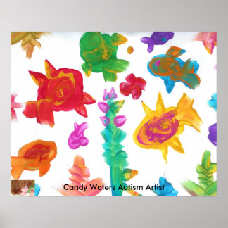 Candy Waters Autisst Artist Poster