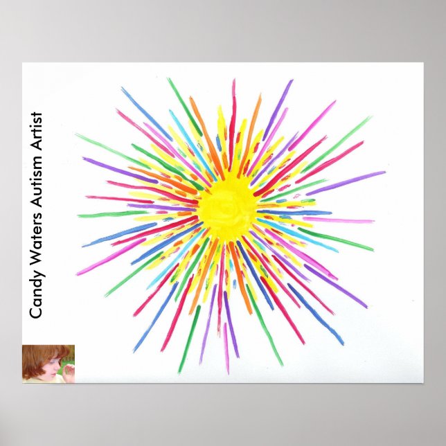 Candy Waters Autisst Artist Poster (Vorne)