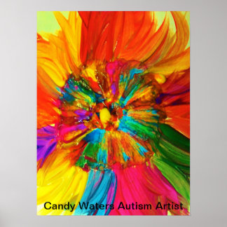 Candy Waters Autisst Artist Poster