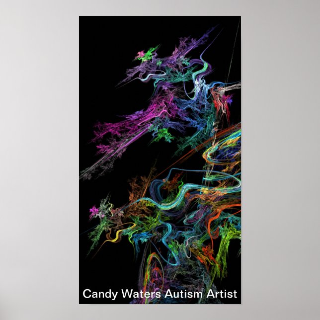 Candy Waters Autisst Artist Poster (Vorne)