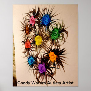 Candy Waters Autisst Artist Poster