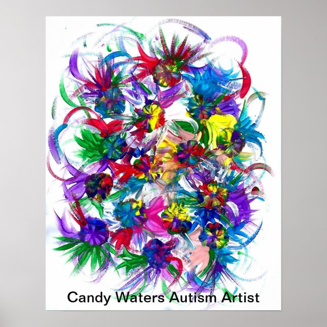 Candy Waters Autisst Artist Poster (Vorne)