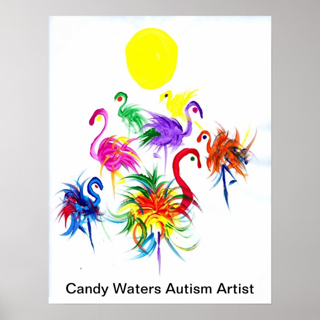 Candy Waters Autisst Artist Poster (Vorne)