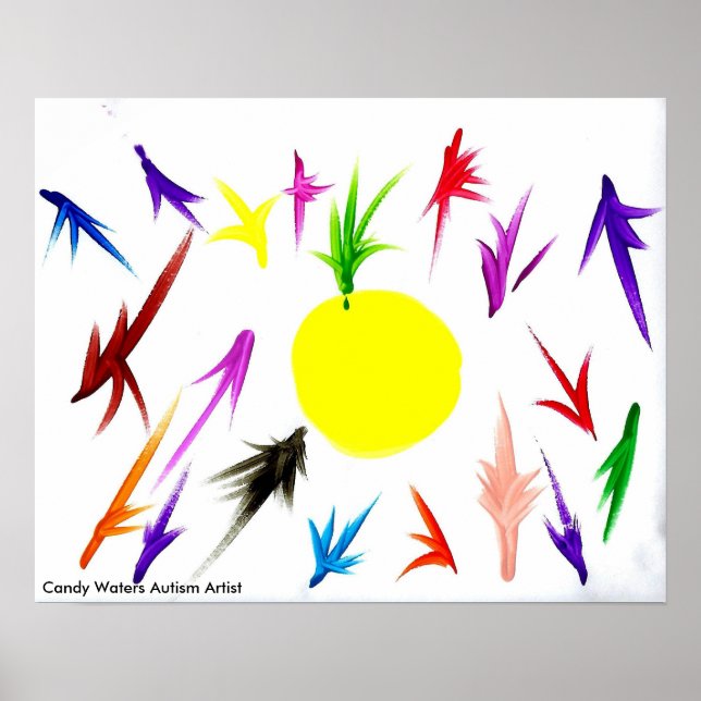 Candy Waters Autisst Artist Poster (Vorne)