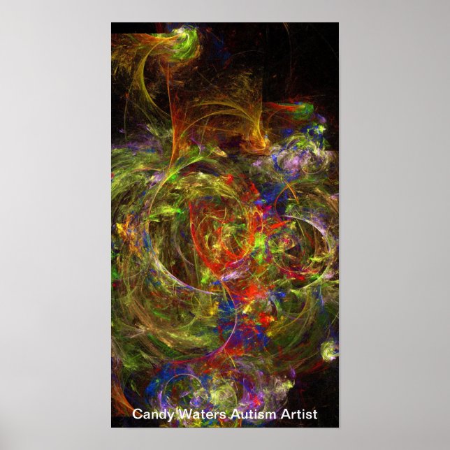 Candy Waters Autisst Artist Poster (Vorne)