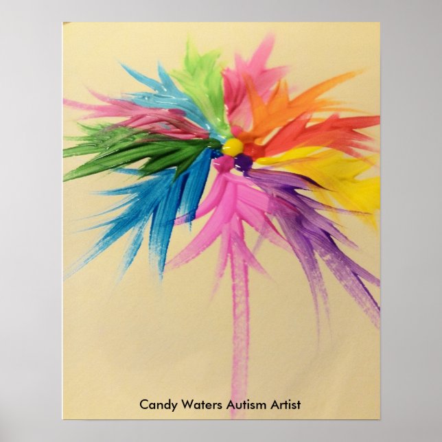 Candy Waters Autisst Artist Poster (Vorne)