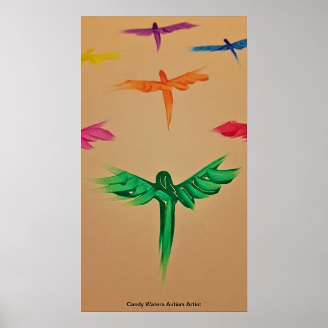 Candy Waters Autisst Artist Poster (Vorne)