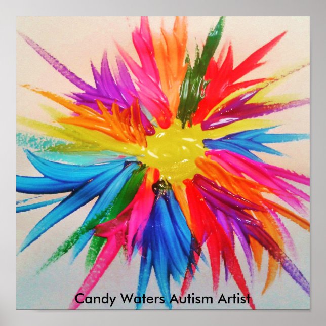 Candy Waters Autisst Artist Poster (Vorne)