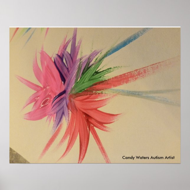 Candy Waters Autisst Artist Poster (Vorne)