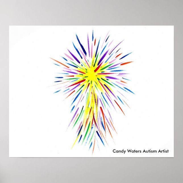 Candy Waters Autisst Artist Poster (Vorne)