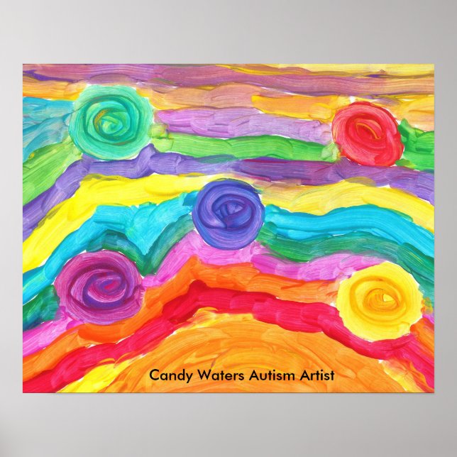Candy Waters Autisst Artist Poster (Vorne)