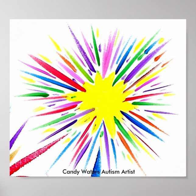 Candy Waters Autisst Artist Poster (Vorne)