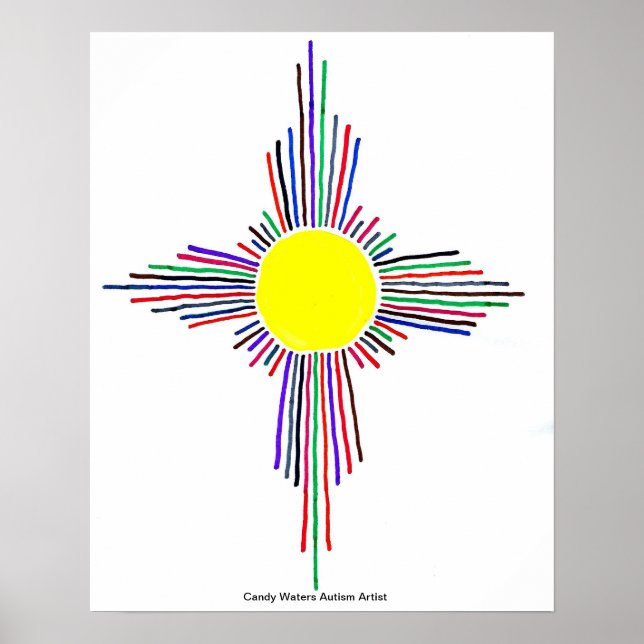 Candy Waters Autisst Artist Poster (Vorne)