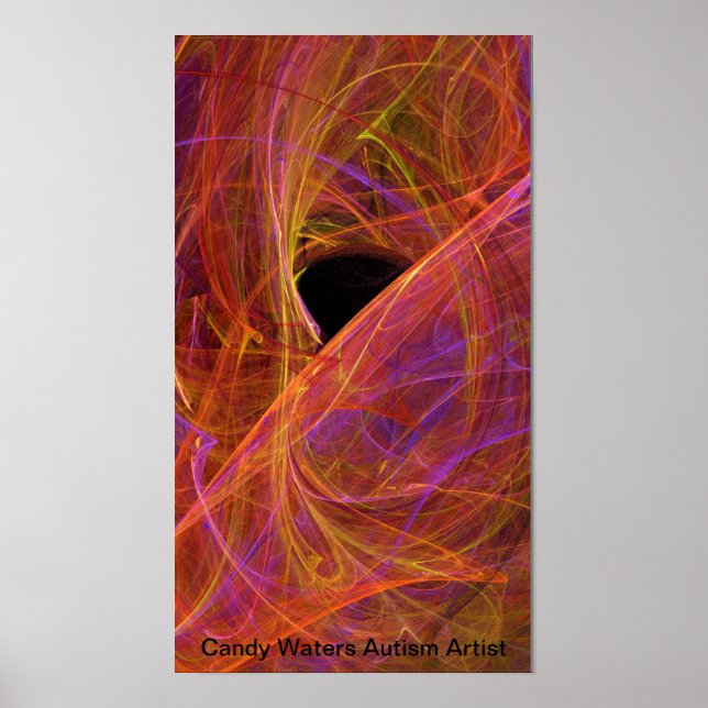 Candy Waters Autisst Artist Poster (Vorne)