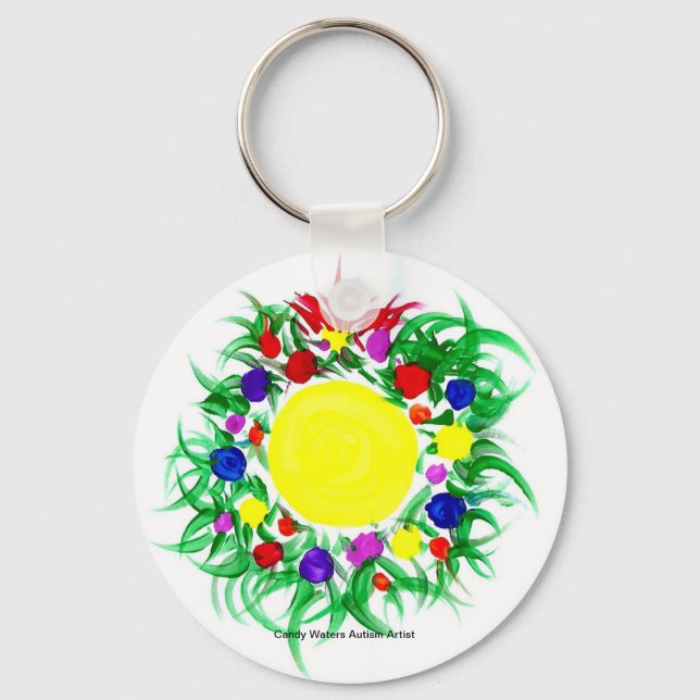 Candy Waters Autisst Artist Schlüsselanhänger (Vorderseite)