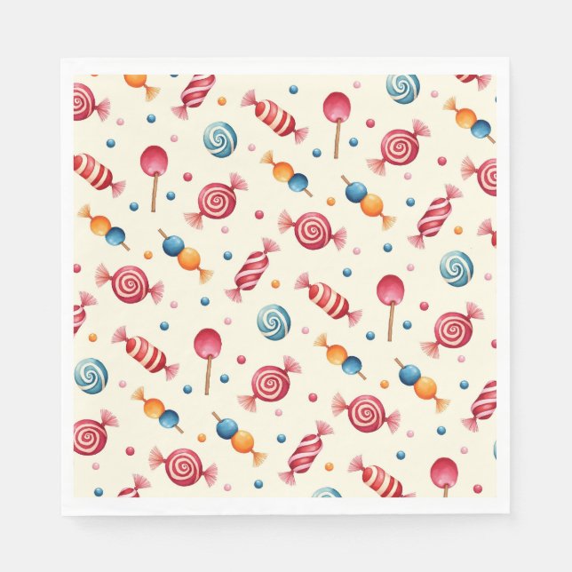 Candy Wonderland Serviette (Vorderseite)