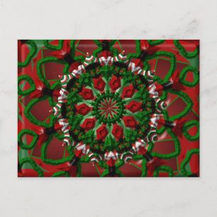 Candy Wreath Postkarte