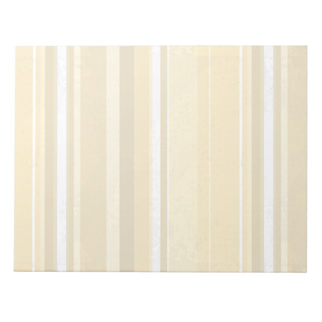 Candy Yellow Stripes Notizblock (Vorderseite)