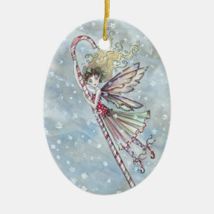 Candycane Fairy Christmas Ornament