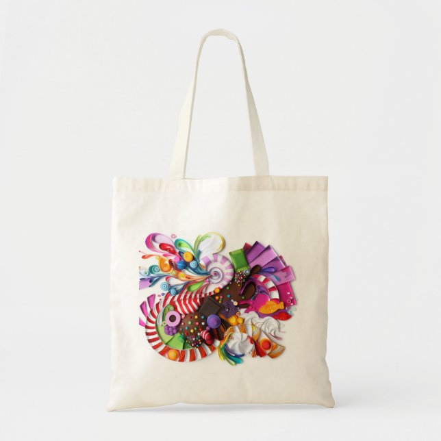 CandyCrush inspirierte Taschentasche Tragetasche (Vorne)