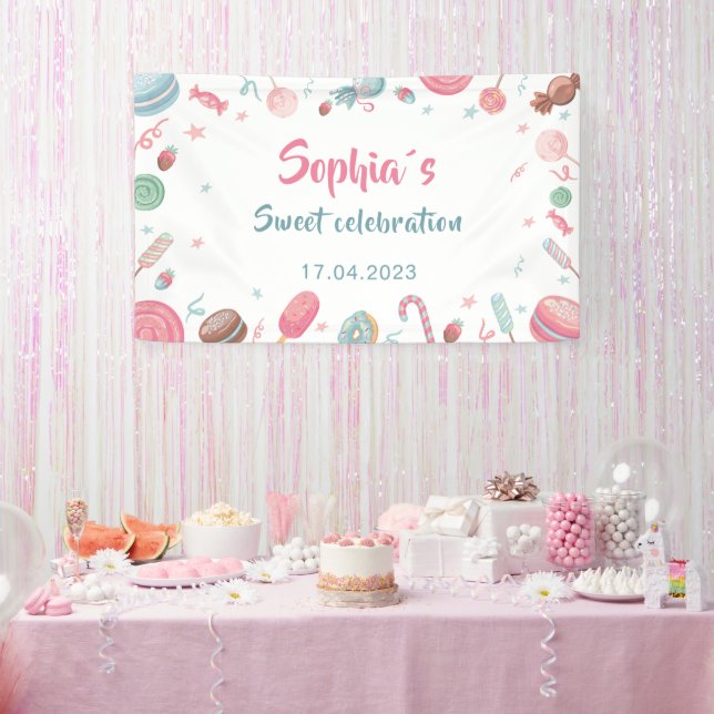 Candyland Banner Backdrop Banner (Party)