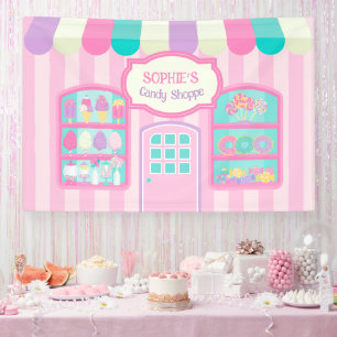 Candyland Birthday Decorations Candy Shop Banner