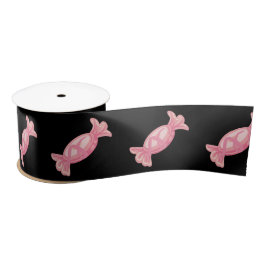 Candyland Black and Pink Satinband