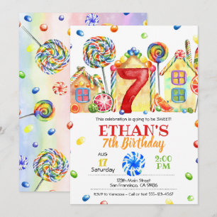 Candyland Candy Einladung zum Candy Theme - 7.