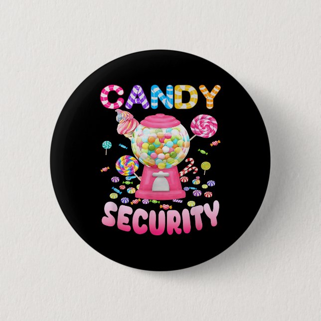 Candyland Costume Kindermädchen Erwachsene Button (Vorderseite)