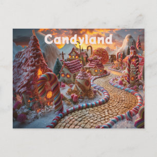 Candyland Fantasy Postkarte