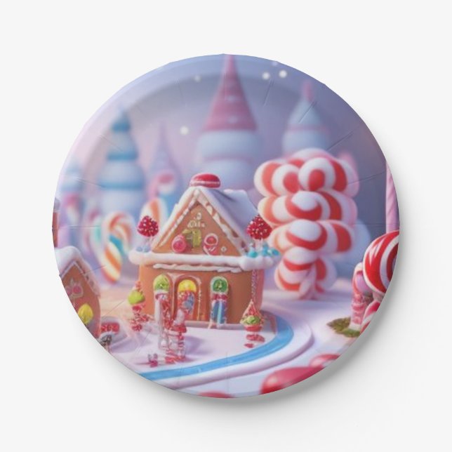 Candyland/Fantasy Town/Candy/Paper Plate Pappteller (Vorderseite)