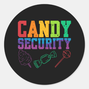 Candyland Halloween Costume Kinder die Runder Aufkleber