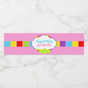 Candyland Inspiriert Wasserflaschen Wasserflaschenetikett